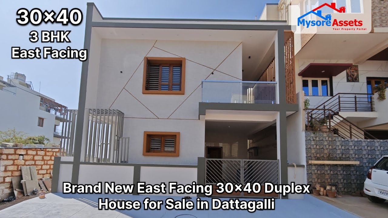 30x40 East Facing 3bhk Duplex House for Sale 