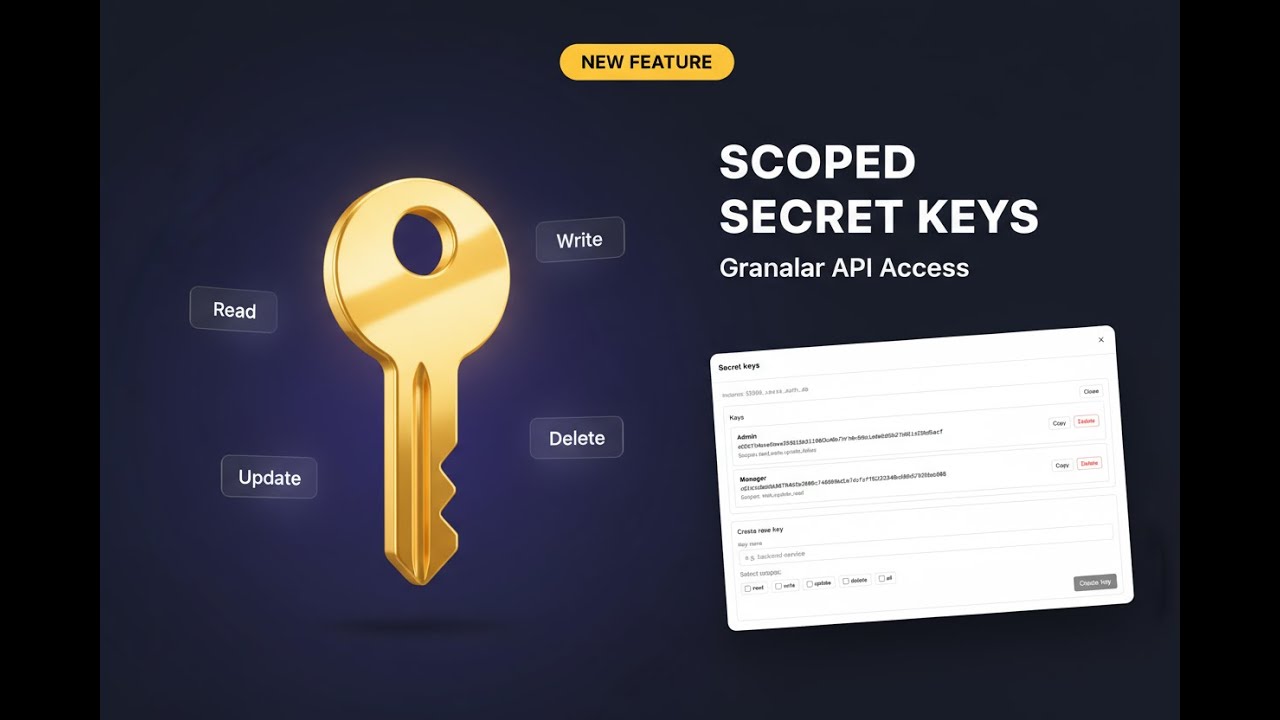 Scoped Secret Keys in NoCodeBackend | Granular API Access Control ...