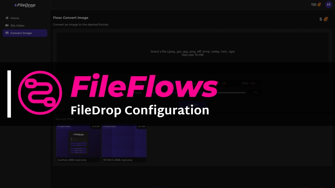 FileFlows: FileDrop Configuration - YouTube