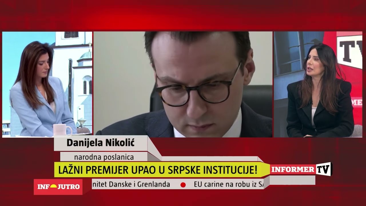 INFO JUTRO -  Lažni prištinski premijer upada u srpske institucije