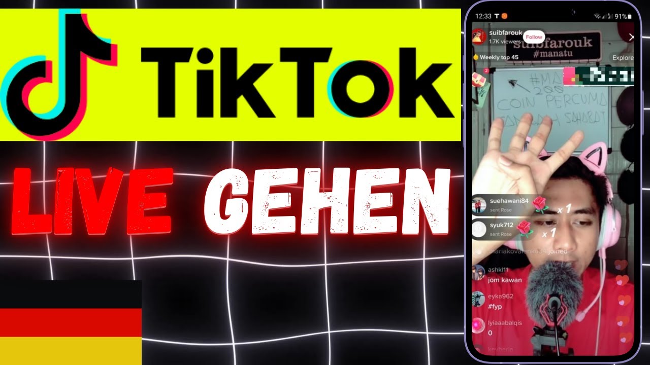 Wie Geht Man Live Auf Tiktok Ohne 1000 Follower Deutsch - YouTube
