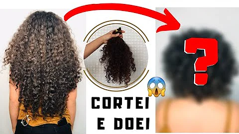 Como cortar cabelo cacheado para doar?