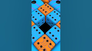 🌀 Infinite Dice Loop | Satisfying 3D Animation 🎲✨
