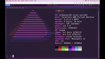 Install Arch / EndeavourOS Vm on M1 Mac using Parallels