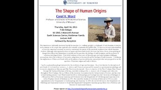 The Shape of Human Origins with Carol Ward