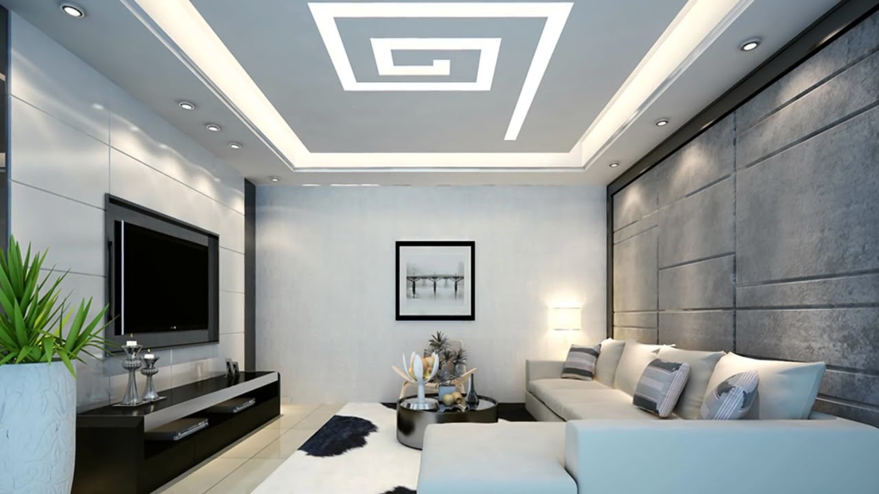 BEST MODERN LIVING ROOM CEILING DESIGN 2017 - YouTube