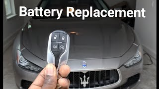 Maserati Keyfob -  Battery Replacement Tutorial