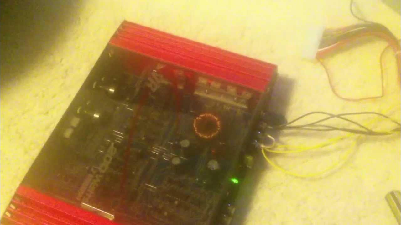 How to hook up a car amp in your house YouTube