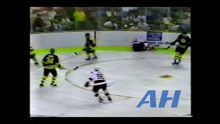 NHL Sep. 15, 1994 #20,NJ v Don Sweeney,BOS (hit) (HL) New Jersey Devils Boston Bruins