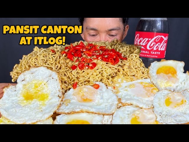 Super Spicy Pansit Canton Mukbang ASMR | Filipino Food Mukbang Philippines