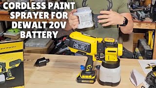 Cordless Paint Sprayer for DEWALT 20V Battery