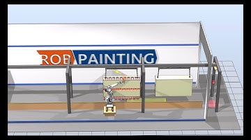 Conveyor tracking robot painting with ABB robot