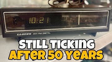 Nog steeds werkend na 50 jaar: prachtige vintage Lloyds wekkerradio