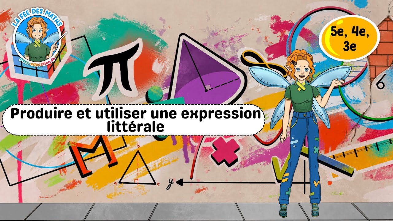 Produire et utiliser une expression littérale 5ème, 4ème, 3ème Fée des