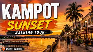 Kampot, Cambodia - Sunset Walking Tour [4K, no_commentary] screenshot 1