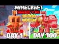 I Survived 100 DAYS as a BLOOD GOLEM in HARDCORE Minecraft!