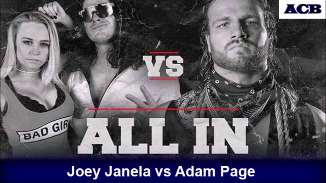 Image result for all in wrestling adam page v joey