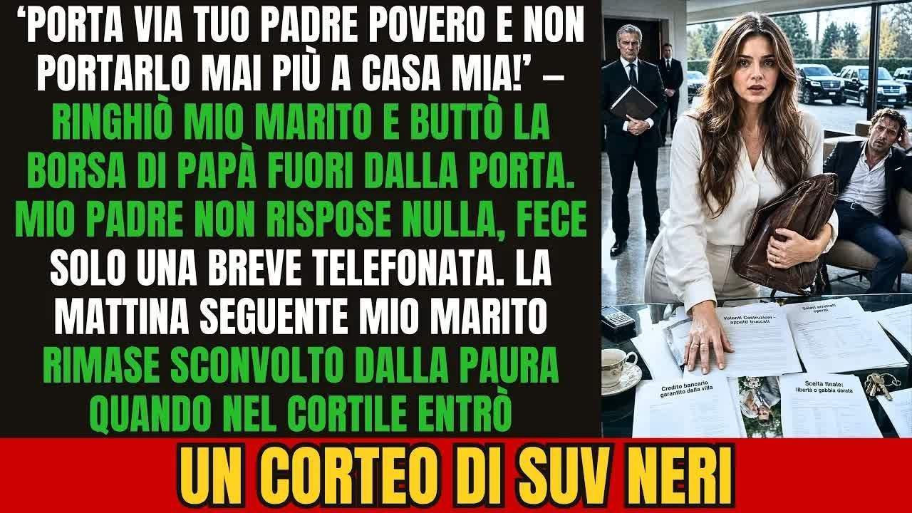 Mio marito ha buttato fuori casa mio padre urlando: «Porta via quel pezzente e non riportarlo mai più». Papà non ha protestato. Ha solo abbottonato la giacca, ha raccolto la sua vecchia borsa dal...
