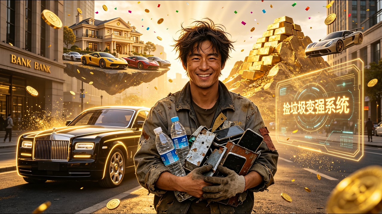 流浪漢覺醒撿破爛系統，日入千萬逆襲首富