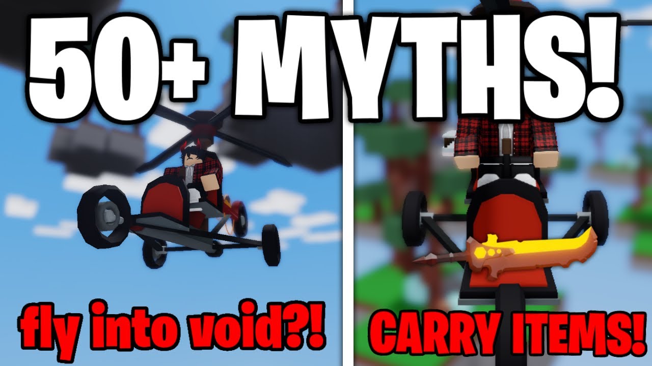 I BUSTED ALL 50+ HELICOPTER MYTHS... (Roblox Bedwars)