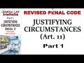 Revised Penal Code (RPC) Book 1. Justifying Circumstances (Art. 11) PART 1.