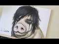 Acrylic practice : Punk pork