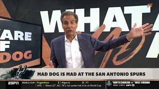 FIRST TAKE | Stephen A reacts to Mad Dog is mad at Spurs after loss to Brunson, Knicks in NBA Finals