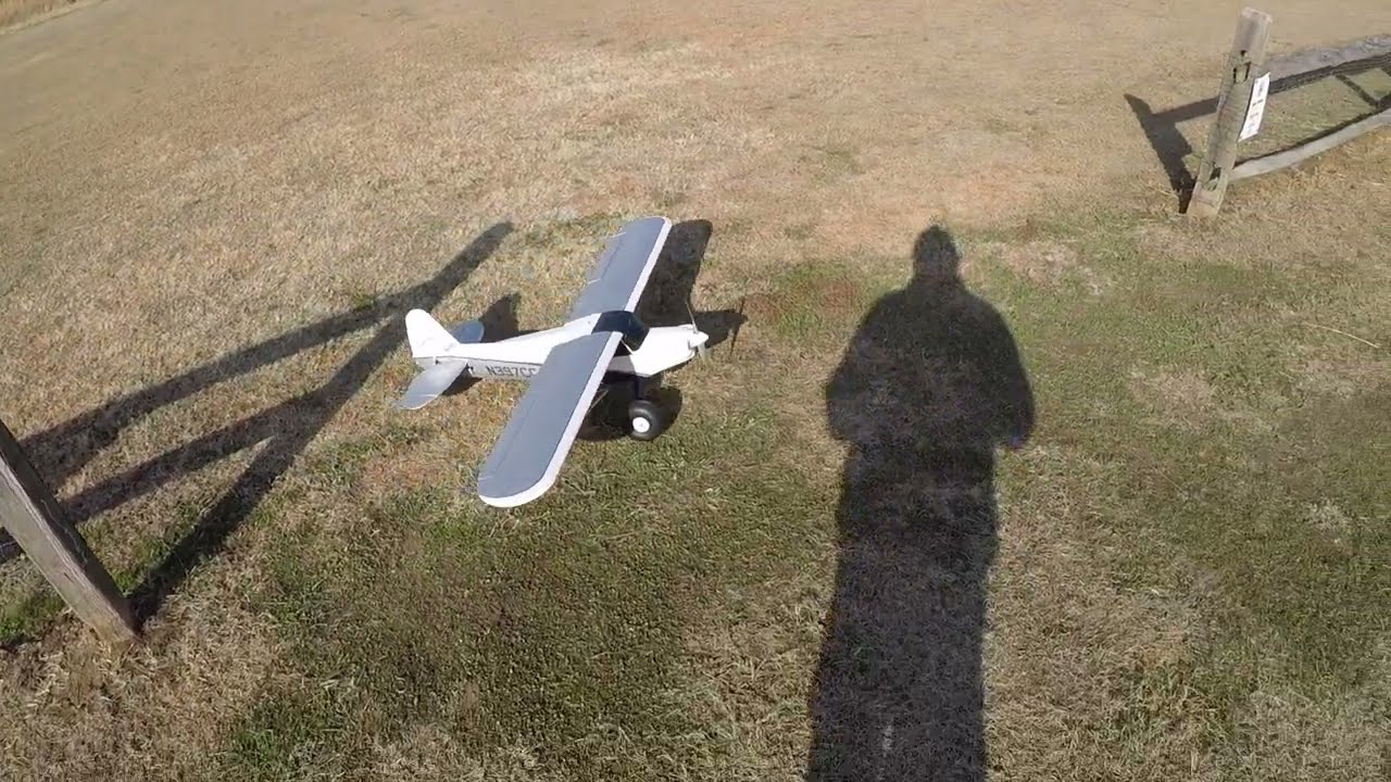 Skynetic XCub 1500mm Flt 28 Pt 1 Last, 4th flight of this trip! Rudder adjustment! Be back!