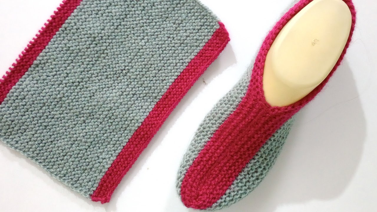Knitting Shoes , Socks , Slippers / Easy Knitting Ladies Socks / Shoes