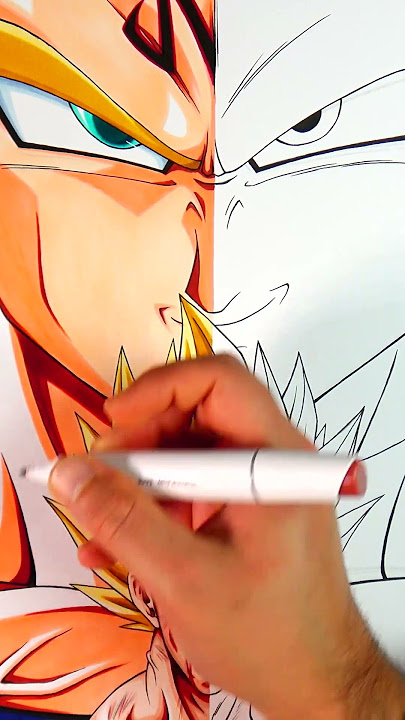 Drawing Super Vegeta! #draw #drawing #art #artfeature #fanart#gohan #g