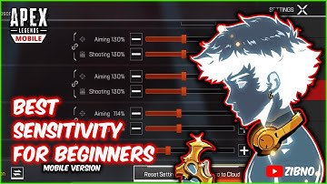 Best Settings And Sensitivity For Beginners (4Finger+Gyroscope) - Apex Legends Mobile