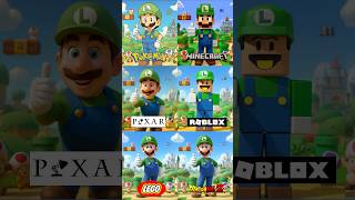 Roblox vs Luigi #mario #marioart #supermario #brainrot #funny #supermariobros #cartoon