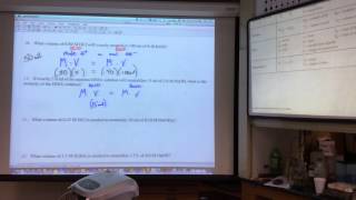 Regents Lecture - Titration problems