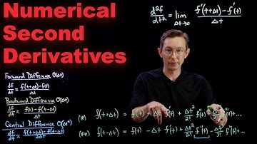 Numerical Differentiation: Second Derivatives and Differentiating Data