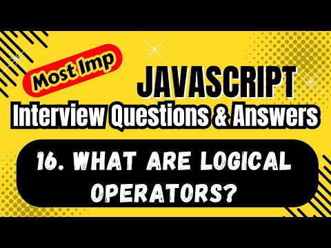 JavaScript Logical Operators Explained in Depth | AND, OR, NOT with Real-Life Examples