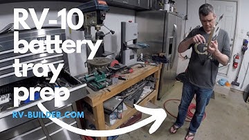 RV-10 | Empennage | Tail Cone Battery Tray Prep | RV-Builder