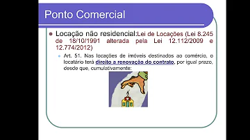 Em que consiste o instituto jurídico ponto comercial quais são as suas características e elementos explique?
