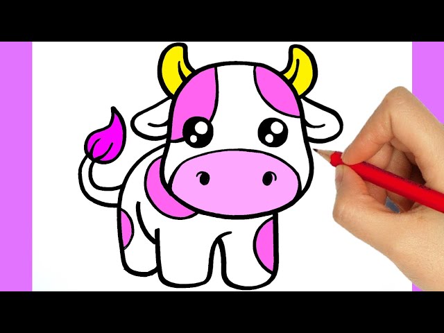 I drew a strawberry cow : r/Kawaii