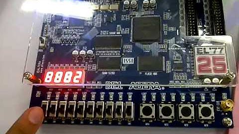 Four Stories Building Elevator - Implemented Using Altera DE1 FPGA Board - Physical Overview