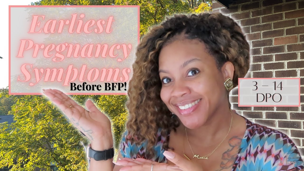 EARLIEST PREGNANCY SYMPTOMS || 3 - 14 DPO || TWW || Moore Life with Courtney
