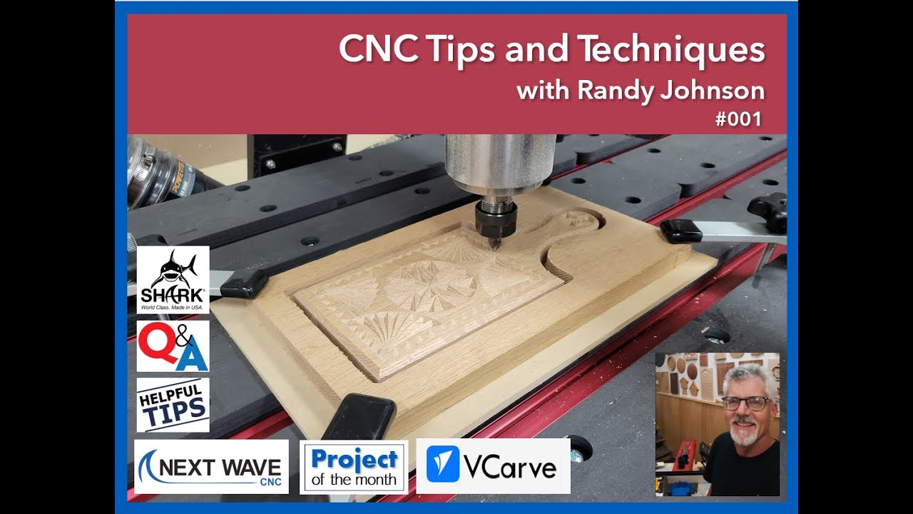 001 - CNC Tips and Techniques  - Chip Carved Cutting Board VCarve design demo