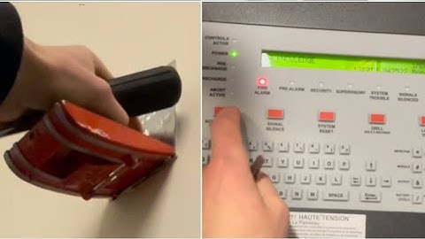 Elementary school fire drill notifier NFS 320C Code 3 system sensor horns