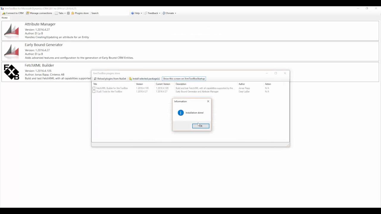 Announcing the XrmToolBox Plugin Store YouTube