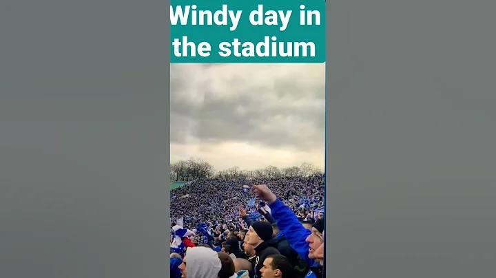 Windy day in the stadium