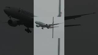 American b777 landing at Heathrow #aviation #planespotting