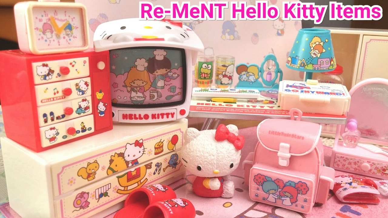 Re-Ment Sanrio Hello Kitty Items Set リーメント サンリオキャラクターズ　あのころハローキティと