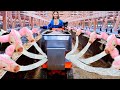Progressive machines on a cow farm in the usa  tractors and combines