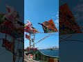 Huge Colorful Flags on Japanese Fishing Boats in Uozu 魚津市