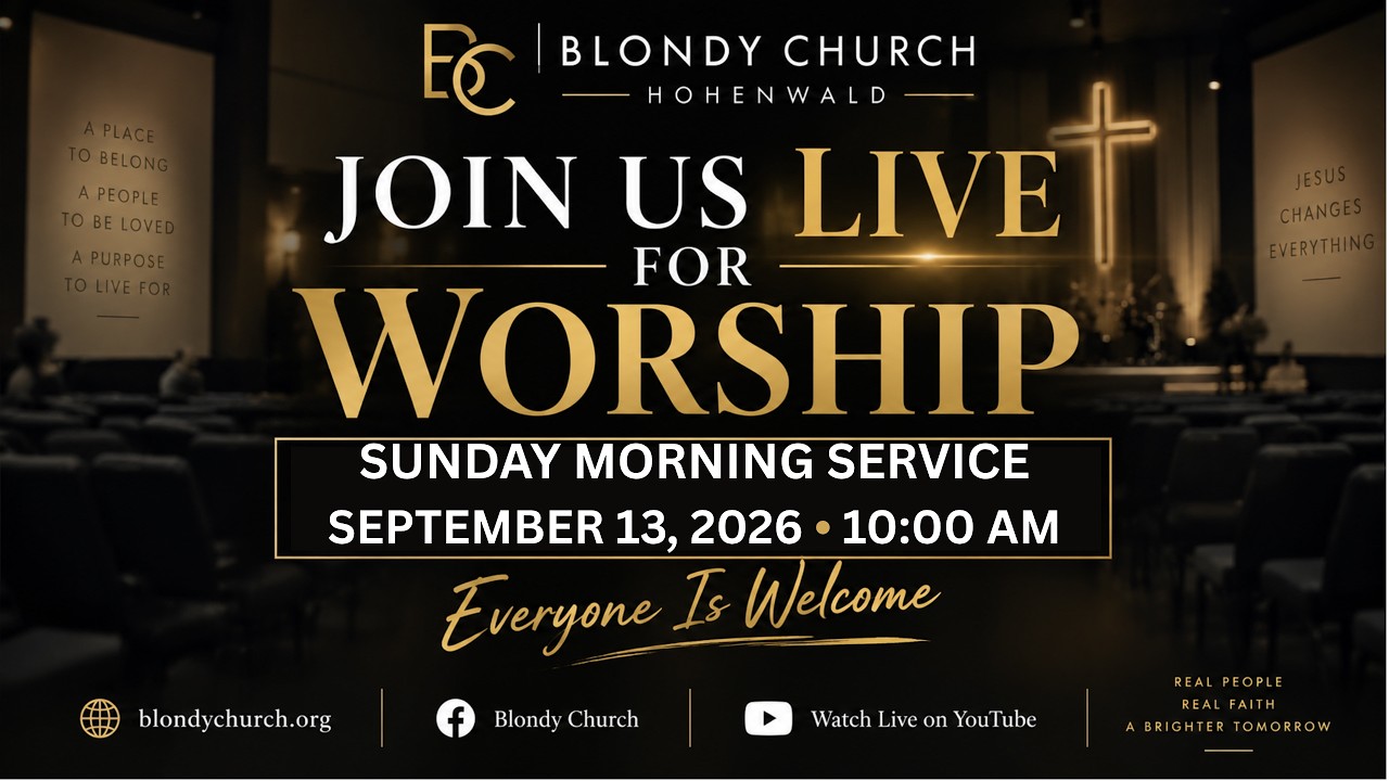 Blondy Church's Sunday Morning  Service  9/13/26