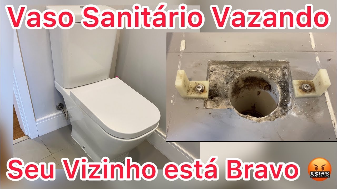 SAIBA COMO RESOLVER VASO SANITÁRIO VAZANDO PARA O APTO DEBAIXO
